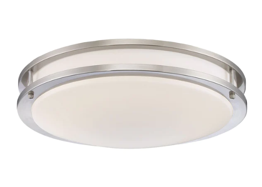Eurofase Lighting 30125-30-018 Warden 16 inch Satin Nickel Flush Mount Ceiling Light, Medium