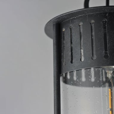 Maxim Lighting 30636CDBKP Windsor Pendant Black Patina Finish and Seeded Glass Detail