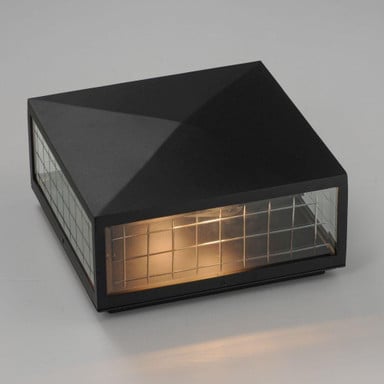 Maxim Lighting 30690CLBK Magnus Black Outdoor Deck Lantern Angle View