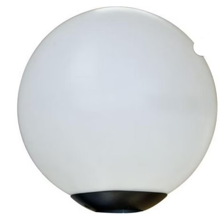 Dabmar Lighting D7000-L12-RGBW-B 12 in. E26 LED Cast Aluminium Globe Post Light Top Fixture, Wattage 12W, RGBW, Voltage 86V-265V, Black