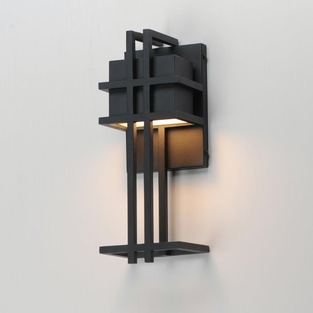 Maxim Lighting 30772BK Prairie Matte Black LED Wall Sconce Angle View