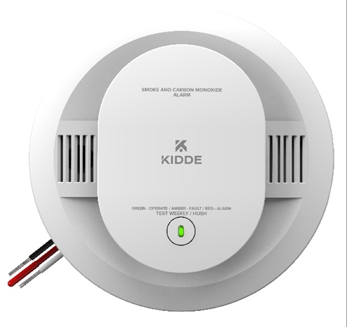 Kidde 30CUAR Hardwired Combination Smoke and Carbon Monoxide Detector with Interconnected Alarm LED Warning Lights