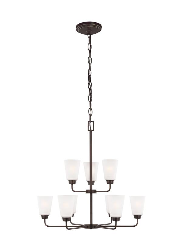 Generation Lighting Kerrville 9 light bronze chandelier ceiling light