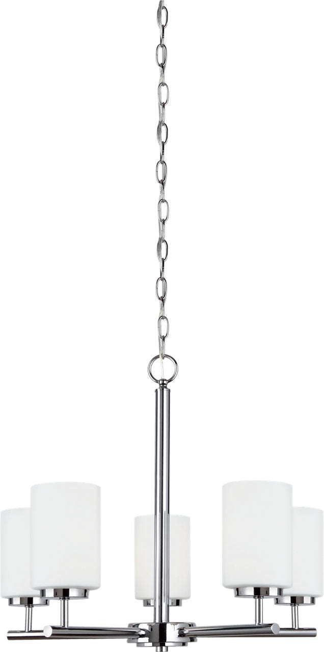 Generation Lighting Oslo 5 light chrome chandelier ceiling light