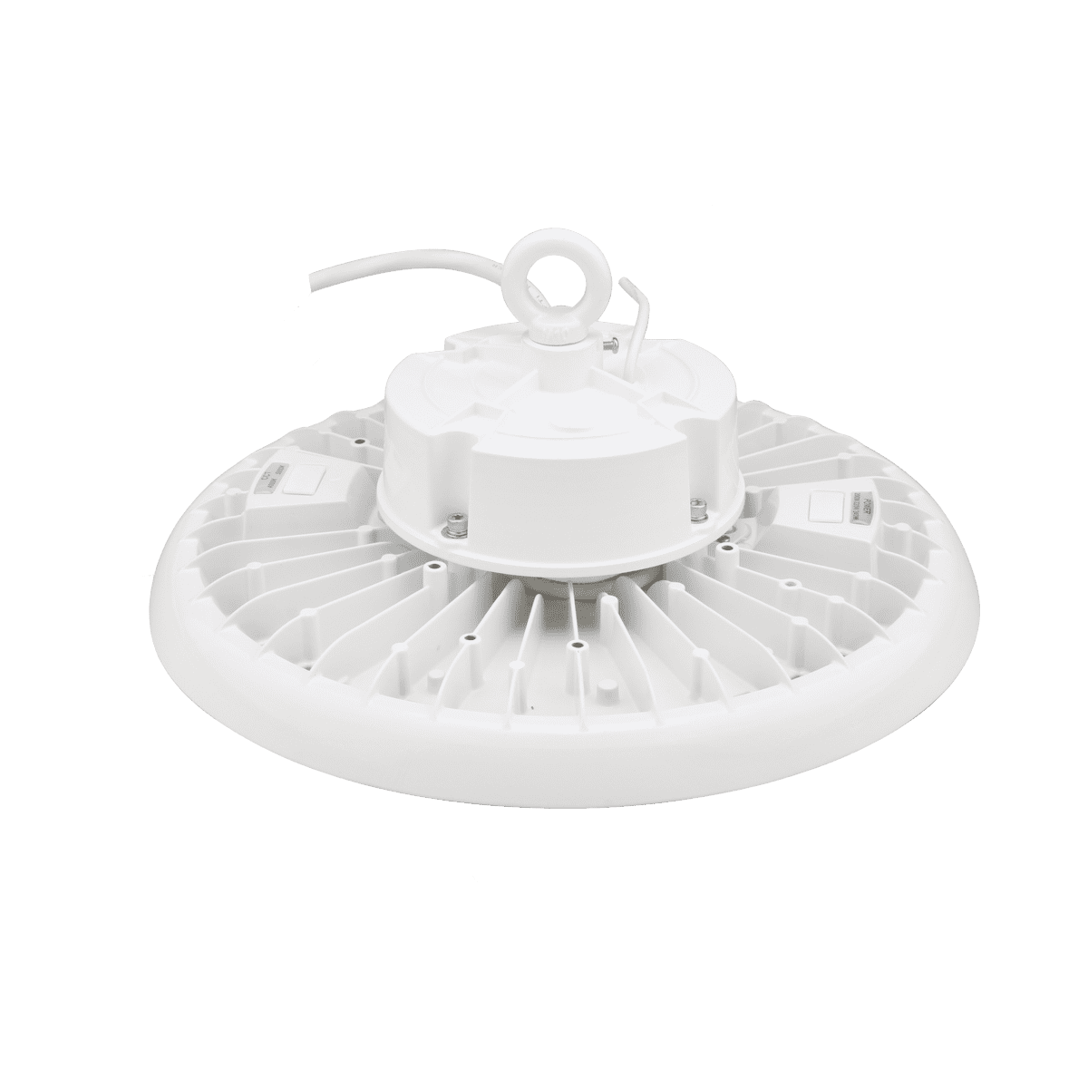 Eiko BAYE3-PS150-FCCT-U-WH BAYE3 Round High Bay, PowerSET 150/130/100W, FieldCCeT 3500/4000/5000K, 120-277V, 0-10V Dimming, White