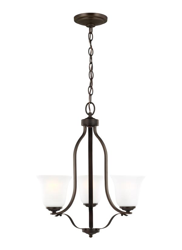 Generation Lighting Emmons 3 light bronze chandelier ceiling light