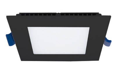 Eurofase Lighting 31488-020 4" Ultra Slim Square Recessed Light, 120V, Lumens 700 lm, Color Temperature 3000K, Black Finish
