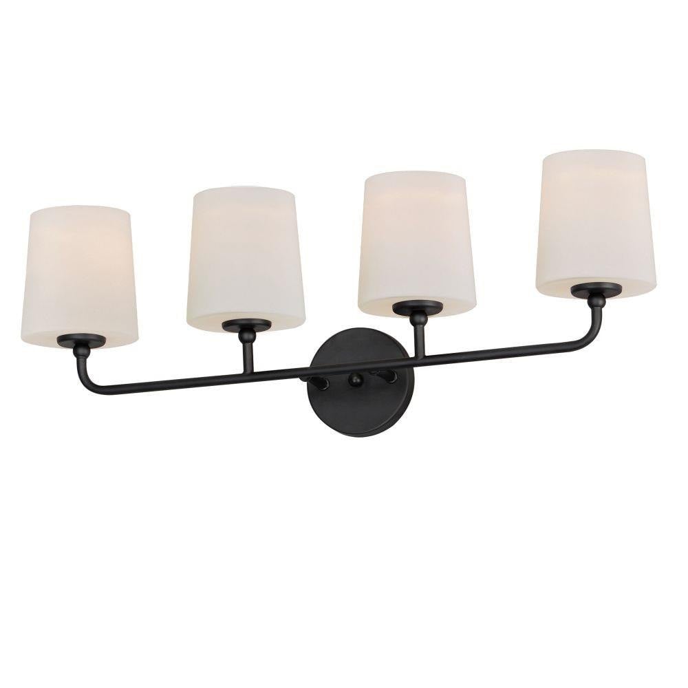 Maxim Lighting 12094SWSBR Bristol 4 Light Satin Brass Bath Vanity Wall Light