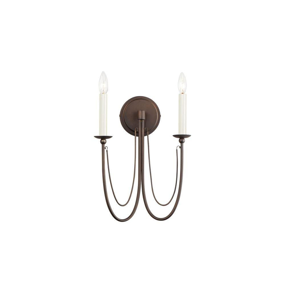 Maxim Lighting 12161CHB Plumette 2 Light 16 Inch Chestnut Bronze Wall Sconce - Product Image