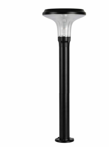 Gama Sonic 314BP250000 Vantage Bollard Solar Pathway Light, Black Finish - 2 Pack