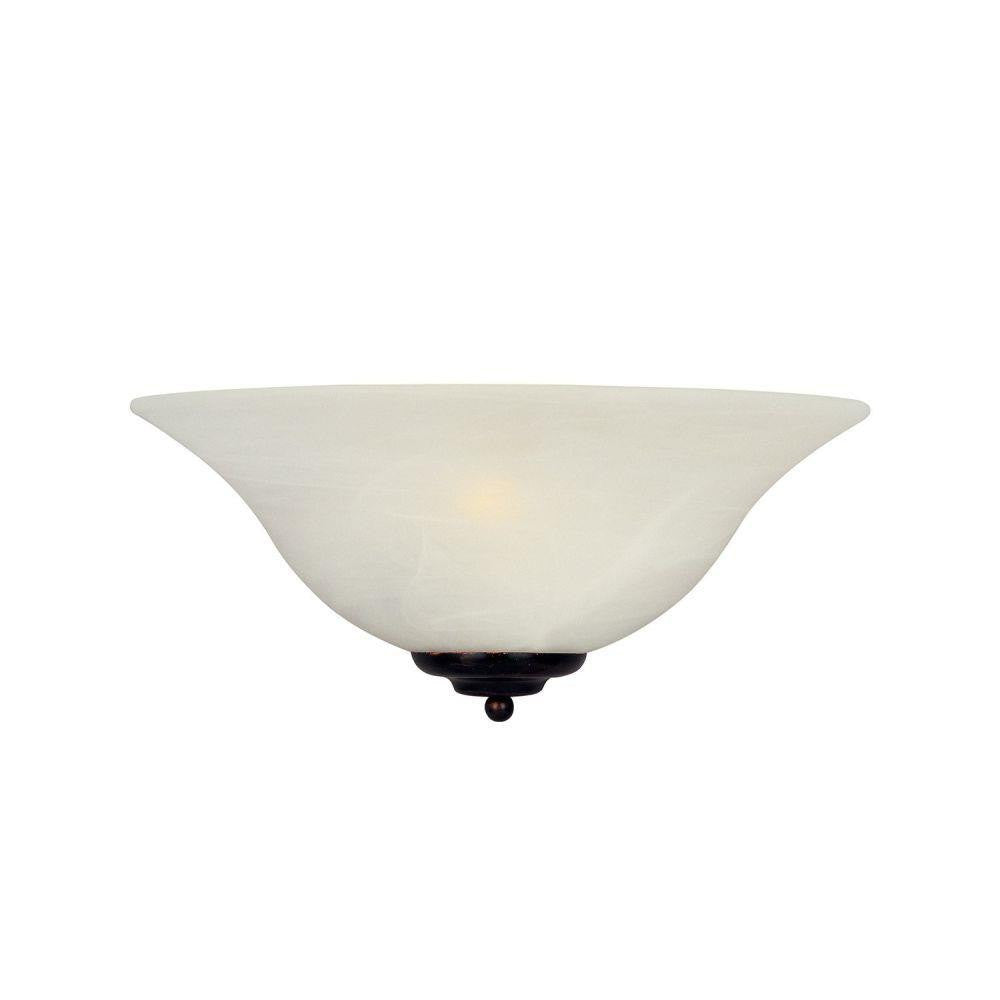 Maxim Lighting 20582MROI Essentials 1 Light Oil Rubbed Bronze Wall Sconce