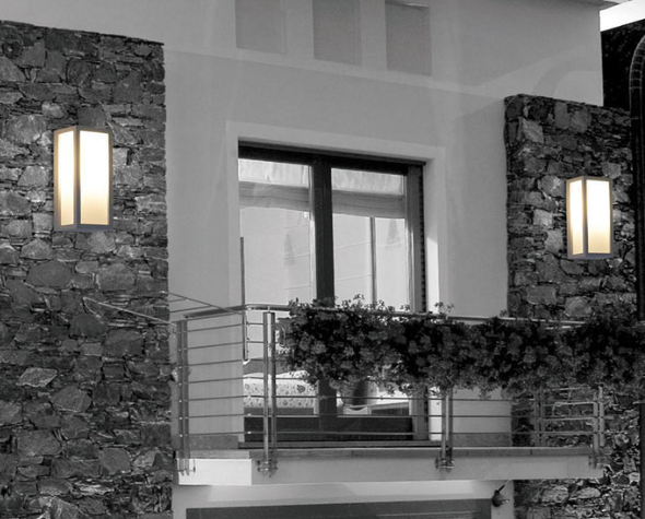 Eurofase Lighting 31580-021 10" Ontario LED Outdoor Wall Sconce, Graphite Grey Finish