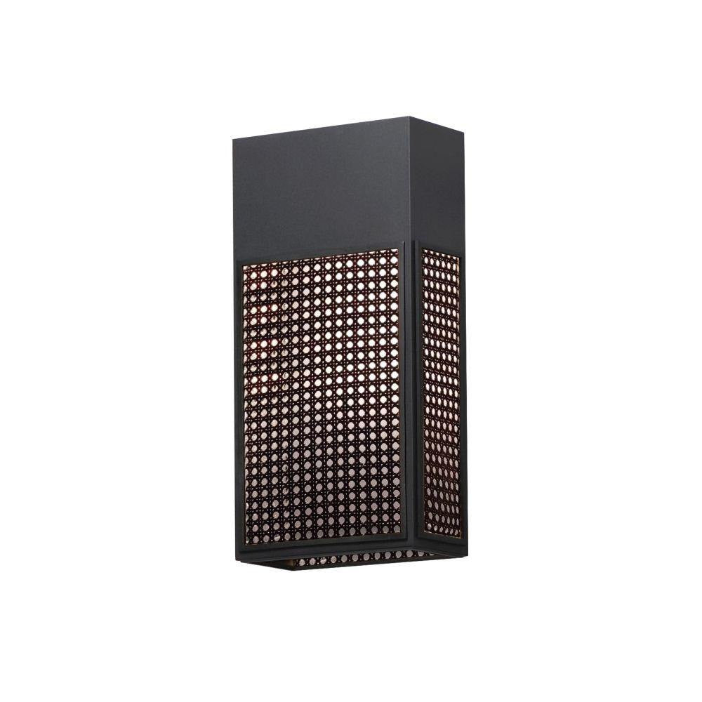 Maxim Lighting 54804RABK Lattice 1 Light 16 inch Black Outdoor Wall Sconce on white background