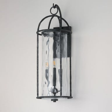 Maxim Lighting 31848WGBS Del Mar 3 Light 30 inch Blacksmith Outdoor Wall Mount - Angle View