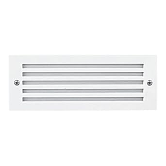 Elco Lighting ELST39W 13W 120V Diecast Compact Fluorescent Brick Light with Grill Faceplate - White