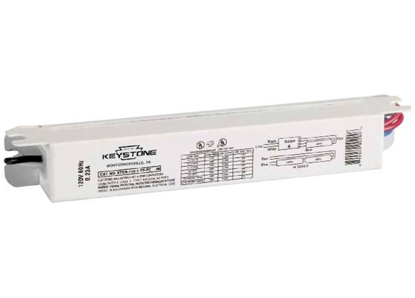 Keystone KTEB-114-1-TP-FC /P-CP Fluorescent Ballast, 1 Lamp, Wattage 14W, Voltage 120V. T5, Thermally Protected