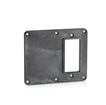 Leviton 3241-E 1 - GFCI/decora Receptacle Coverplate, 1 - Blank Coverplate - BLACK