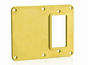 Leviton 3241-Y GFCI/Decora Receptacle Coverplate & Blank Coverplate, Yellow Finish