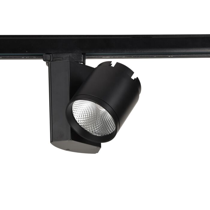 Eurofase Lighting 32985-40-01 15W Cylindrical Track Head, Flood, 1250 lm, 120V, 4000K, Black Finish