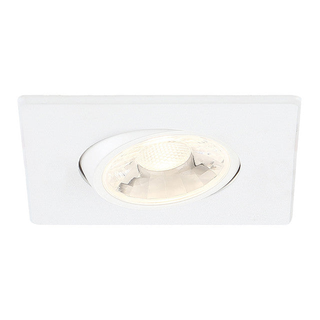 Eurofase Lighting 34892-30-02 3-in 8W Recessed Square Gimbal LED, 600 lm, 120V, 3000K, White Finish