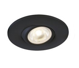 Eurofase Lighting 34894-40-01 2-in 5W Recessed Round Gimbal LED, 350 lm, 120V, 4000K, Black Finish