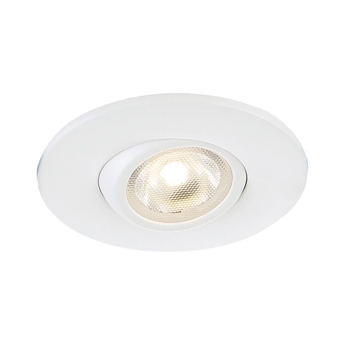 Eurofase Lighting 34894-40-02 2-in 5W Recessed Round Gimbal LED, 350 lm, 120V, 4000K, White Finish