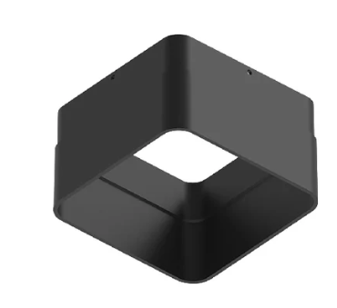 NORA Lighting NAPC-3S20 1.625" to 2" Square Ceiling Extension Collar for 3" Apollo Square Housings, Black Finish