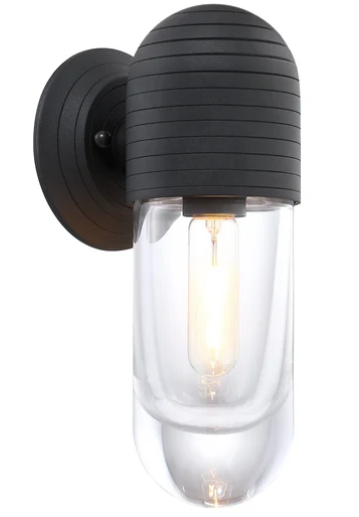 SDQ Lighting VL36105SB 5.25" Contemporary Wall Light Sconce, Wattage 60W, Sand Black Finish