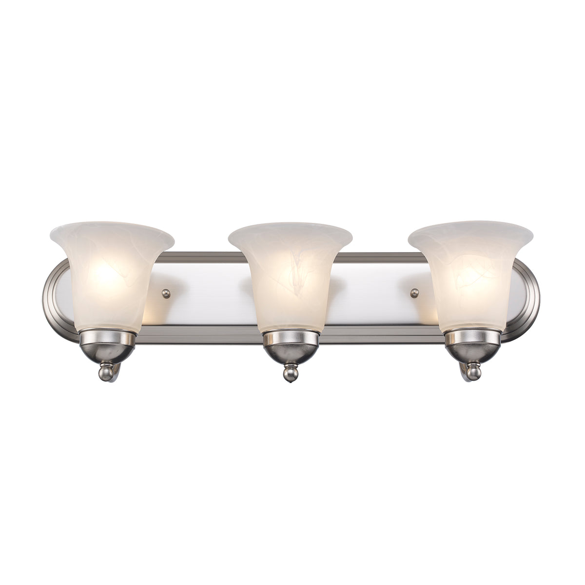 Trans Globe Lighting 3503 BN Rusty 3 Light Brushed Nickel Bath Vanity Wall Light
