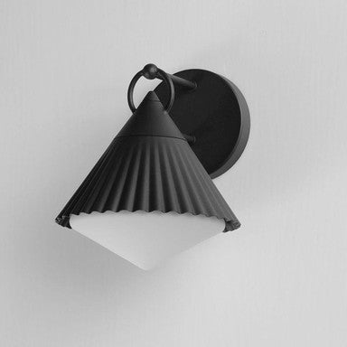 Maxim Lighting 35132WTBK Odette 1 Light 9.5 inch Black Outdoor Wall Light - Angle View