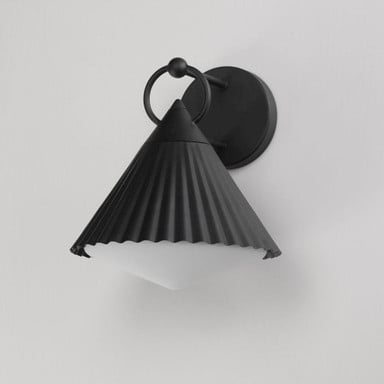 Maxim Lighting 35134WTBK Odette Black Outdoor Wall Lantern - Side Profile View