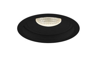Eurofase Lighting 35141-30-01 1-Light Round Trimless Gimbal Recessed - 26W - 3000K - Black Finish