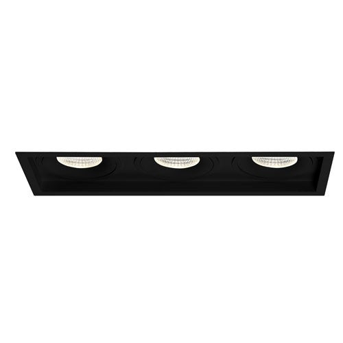 Eurofase Lighting 35147-35-01 6-in 78W Amigo Downlight w/ Trim, 3-Light, 120V-277V, 3500K, Black Finish