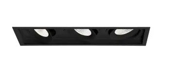 Eurofase Lighting 35148-35-01 6-in 78W Amigo Downlight w/ Trim, 3-Light, GIM, 120V-277V, 3500K, Black Finish