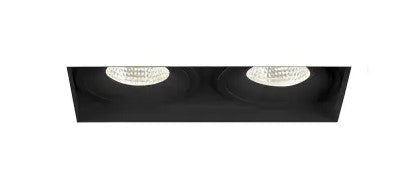 Eurofase Lighting 35355-35-01 6-in 52W Amigo Downlight w/o Trim, 2-Light, 120V-277V, 3500K, Black Finish