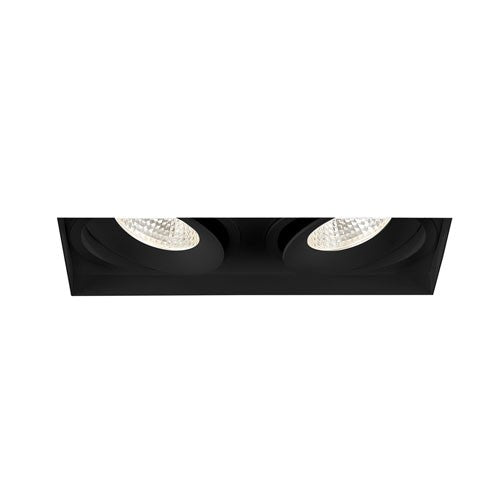Eurofase Lighting 35356-30-01 6-in 52W Amigo Downlight w/o Trim, 2-Light, GIM, 120V-277V, 3000K, Black Finish