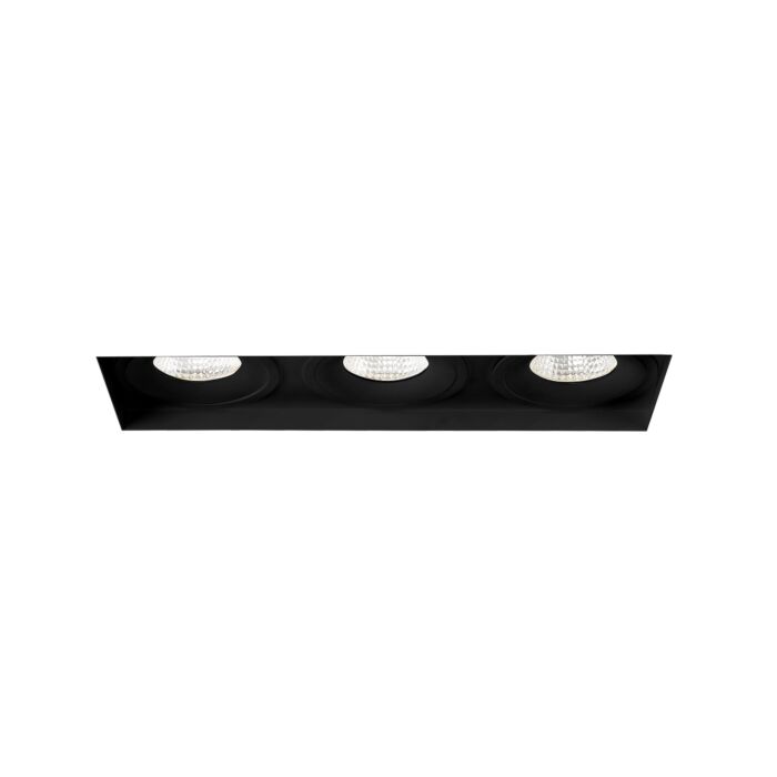 Eurofase Lighting 35357-30-01 6-in 78W Amigo Downlight w/o Trim, 3-Light, 120V-277V, 3000K, Black Finish
