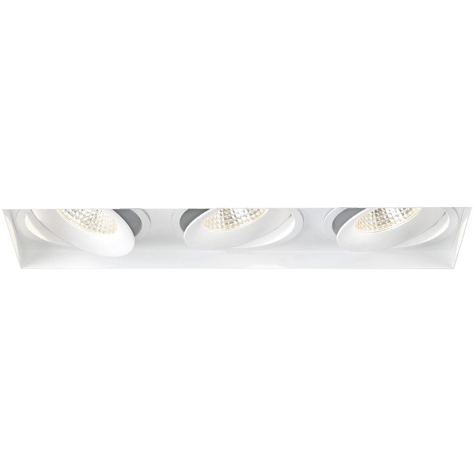 Eurofase Lighting 35358-35-02 6-in 78W Amigo Downlight w/o Trim, 3-Light, GIM, 120V-277V, 3500K, White Finish