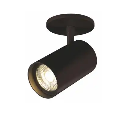 Eurofase Lighting 35456-30-01-CN 6-in Charlie LED Ceiling Mount Light, Wattage 15W, Lumens 1806 lm, Voltage 120V, Color Temperature 3000K, Black