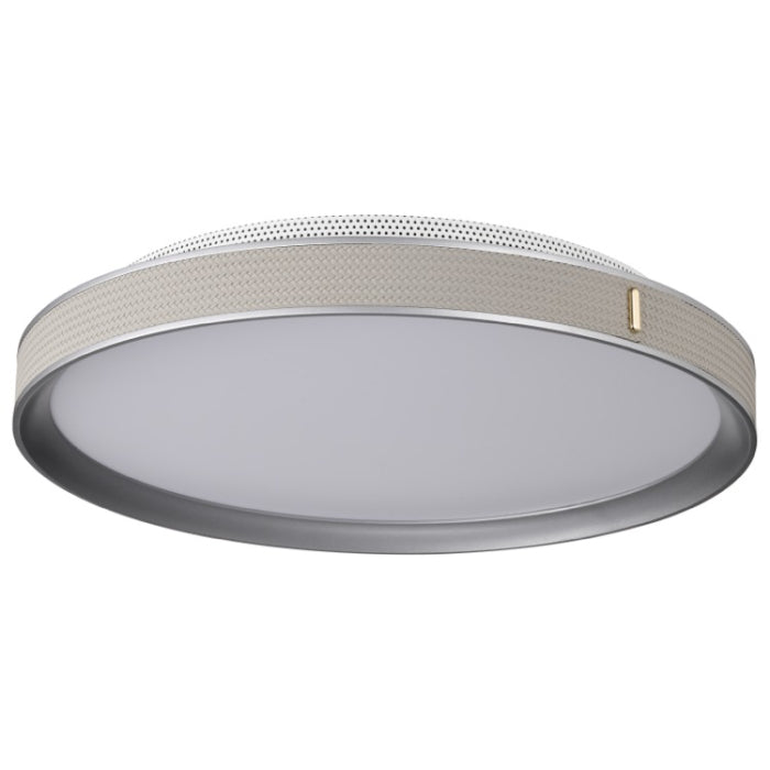Nuvo 62-3022 Bandon LED Flush Mount, 20IN, Color Temperature 3000K, Voltage 120-277V, Gray / Off White Wrap