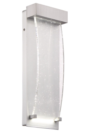 Eurofase Lighting 35887-027 14" LED Outdoor Wall Flush Mount, Silver Finish