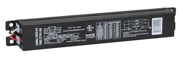 Keystone KTEB-259-UV-IS-N-DP 2 LMP F96T8 120/277V Electronic Ballast