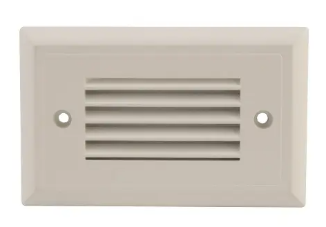 Diode LED DI-MAT2-HL-WH Mattone 2 Horizontal Louvered LED Step Light, Voltage 12V, White Finish