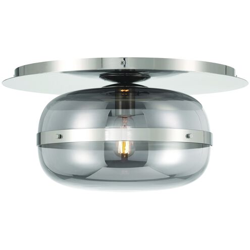 Eurofase Lighting 37087-021 Nottingham 13.75 in. 1-Light Nickel Flush Mount