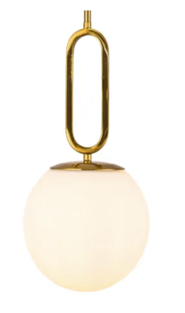 Eurofase Lighting 37231-022 Prospect 10" Wide Mini Pendant with Opal Glass Shade, Wattage 60W, Satin Nickel Finish