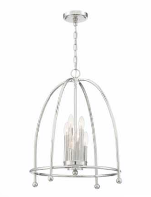 Eurofase Lighting 37991-012 Tesia 20" Ceiling Pendant 6-Light, Nickel Finish