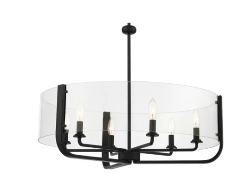 Eurofase Lighting 38155-024 Campisi 6 Light 28" Wide Taper Candle Chandelier