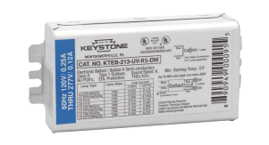 Keystone KTEB-213-UV-RS-DW-CP CFL KIT, (1) or (2) 13W CFL, 120-277 Multi-Voltage, High Power Factor, Rapid Start, Dual Wire Case