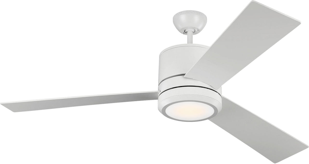 Generation Lighting 3VNMR56RZWD-V1 Vision 56 56 inch Matte White LED Ceiling Fan