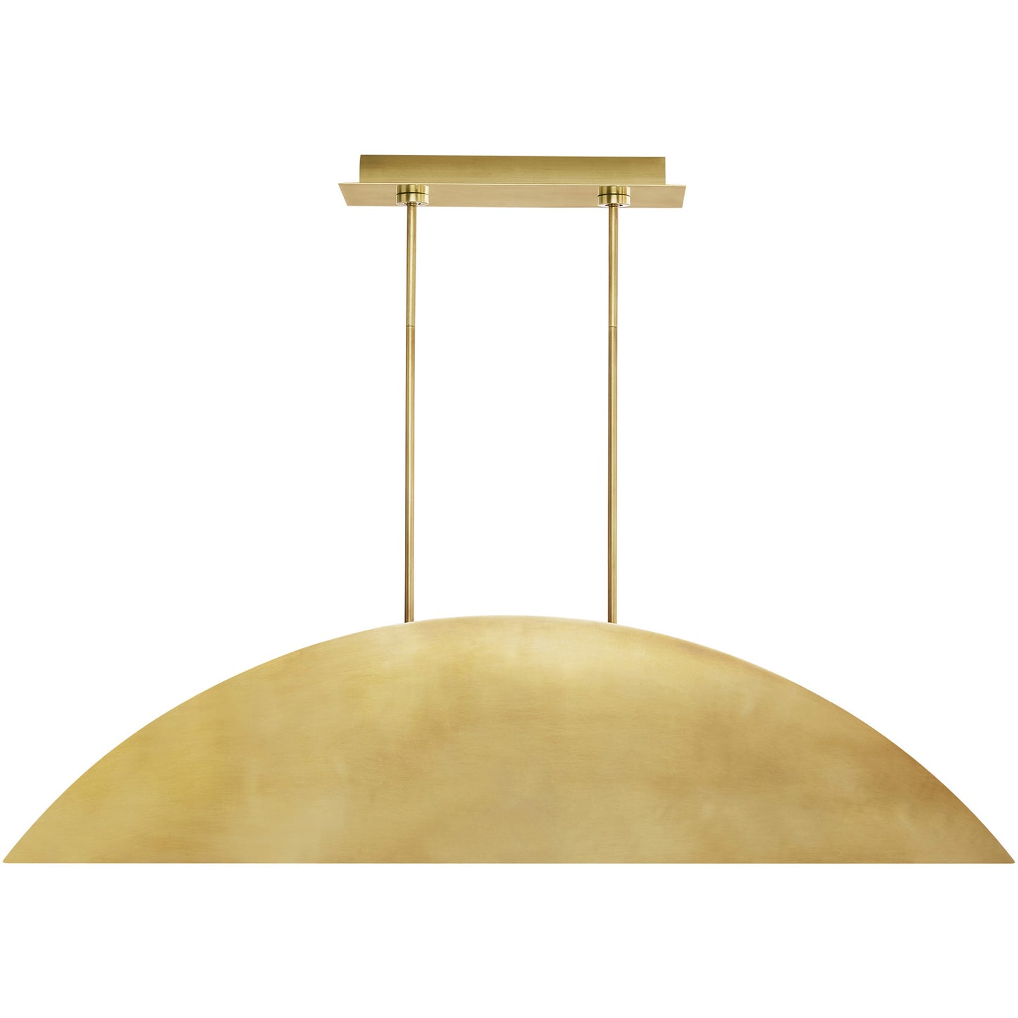 Visual Comfort Architectural 700LSBAU50NB-LED930 Sean Lavin Bau LED Linear Suspension Ceiling Light, Integrated LED, Natural Brass